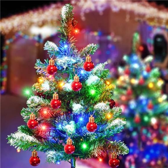 4 Packs Solar White Christmas Tree Outdoor, Waterproof 80 LED Lights - Picture 5 of 7